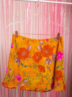 Wild Fable Floral Mini Skirt SZ L
